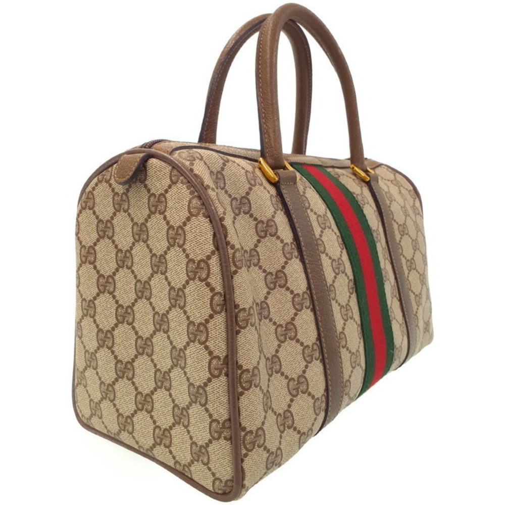 Gucci Handbag Bag GG Plus Brown Boston